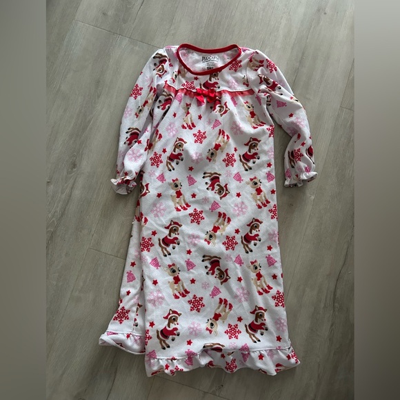 Rudolph nightgown Christmas kids - Picture 1 of 2
